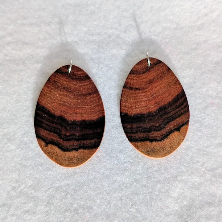 Boucles d'oreilles en goyavier