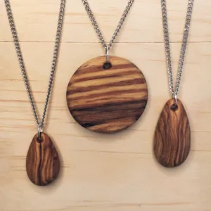 Olive and beech pendants by Wondiu