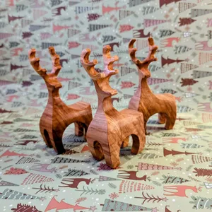 Olive Reindeers by Wondiu